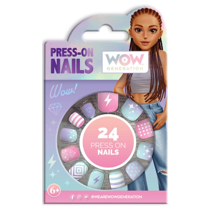 Blister 24 uñas adhesivas Wow Generation