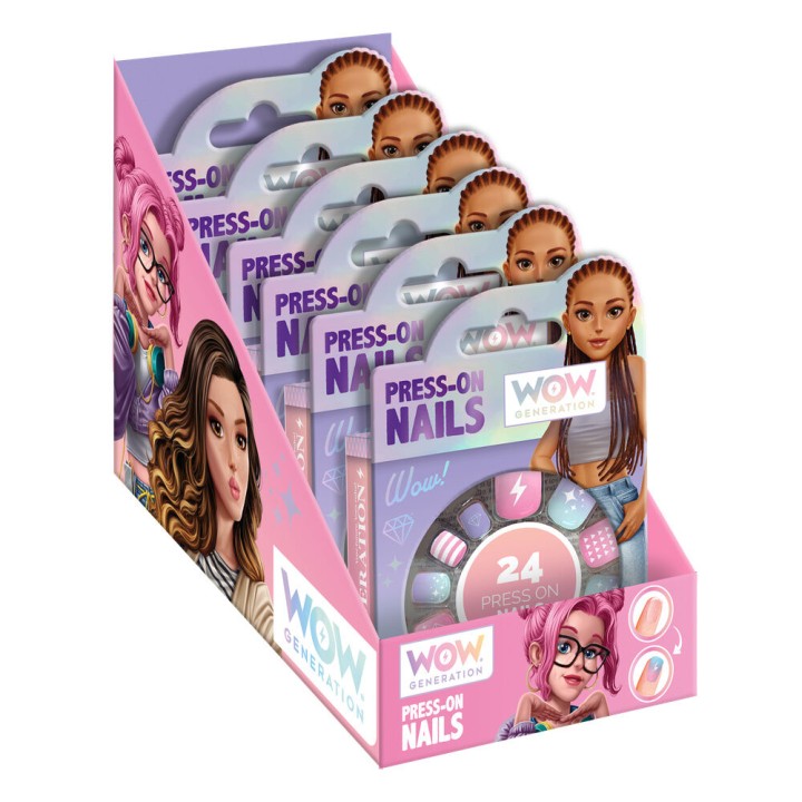 Blister 24 uñas adhesivas Wow Generation