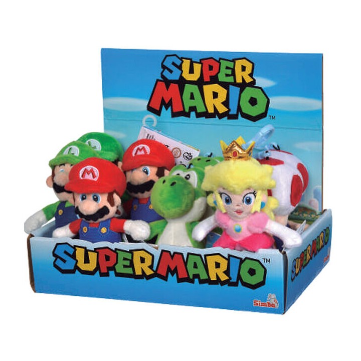Llavero peluche Super Mario Nintendo 12cm surtido