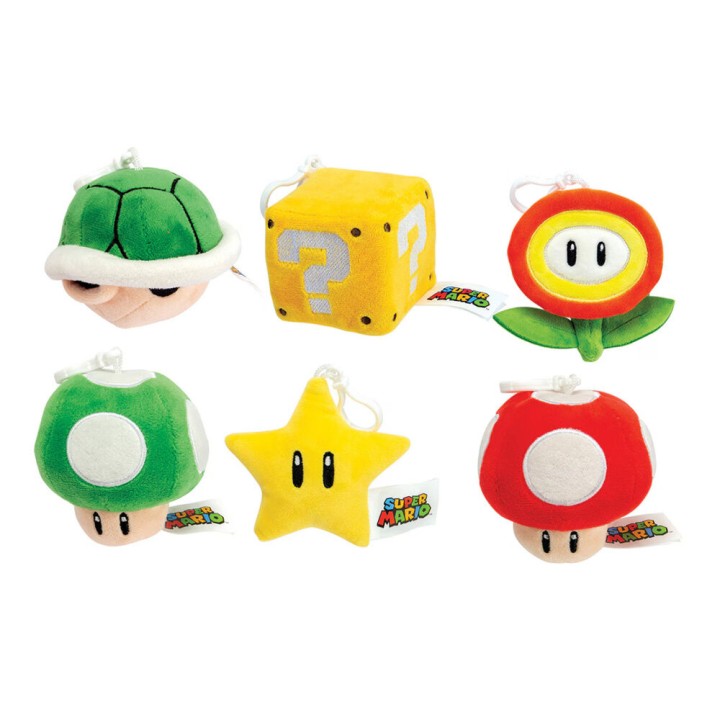 Llavero peluche Icons Super Mario Bros 10cm surtido