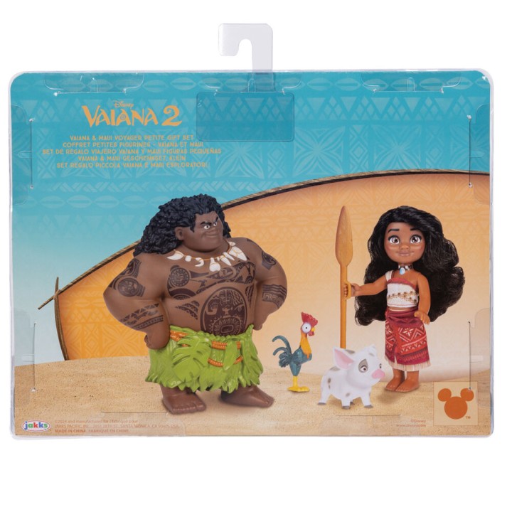 Blister Muñeca Vaiana & Maui Vaiana Moana 2 Disney 15cm