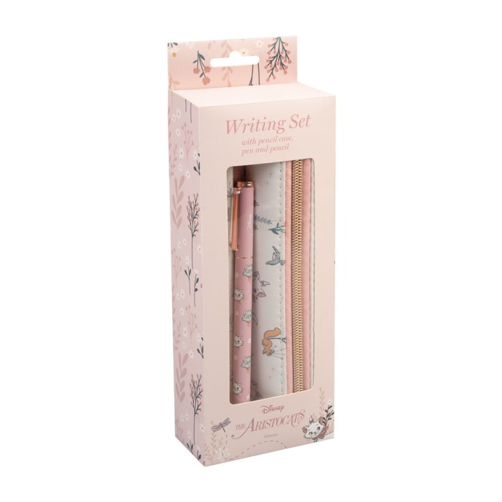 Set portatodo + boligrafo y lapiz Bonjour Marie Los Aristogatos Disney