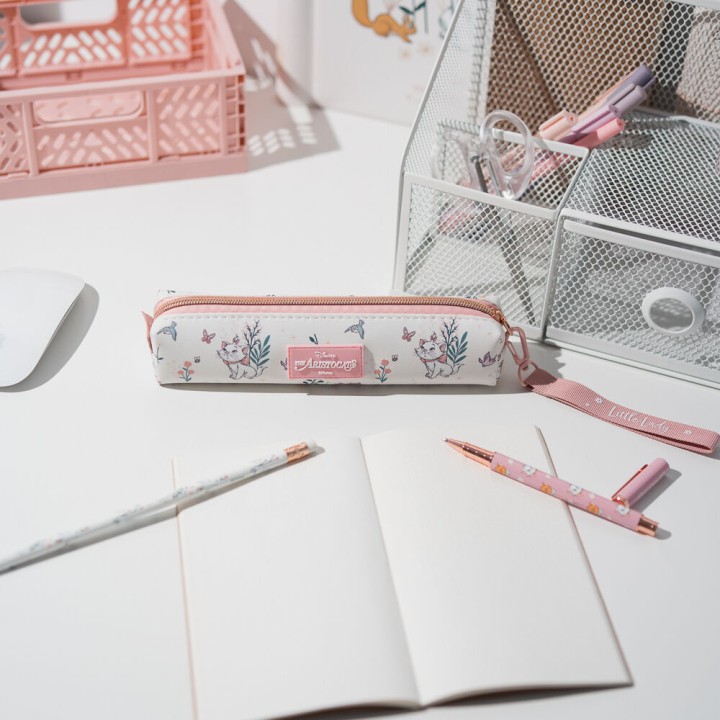 Set portatodo + boligrafo y lapiz Bonjour Marie Los Aristogatos Disney