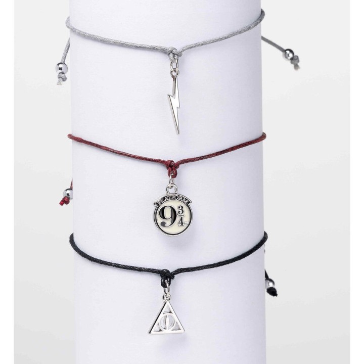 Set 3 pulseras Amistad Reliquias de la Muerte Harry Potter