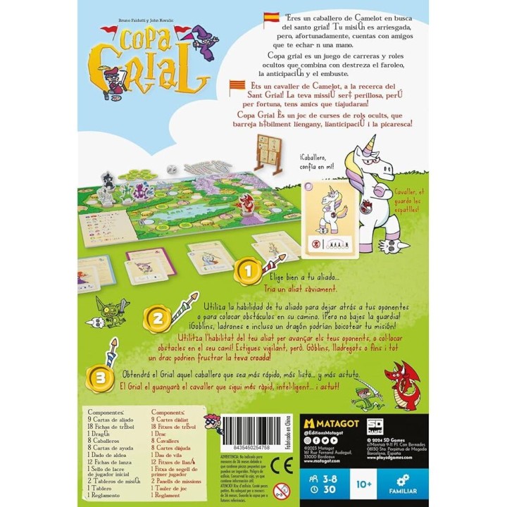 Juego mesa Copa Grial español