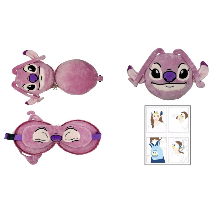 Cojin viaje antifaz Stitch Disney