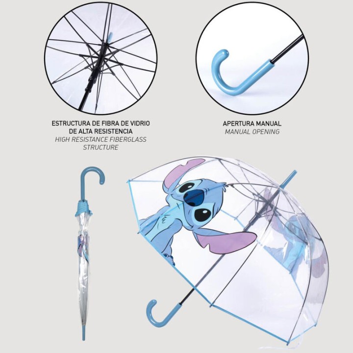 Paraguas manual Stitch Disney 60cm