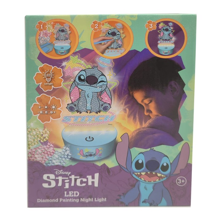Figura para pintar luz LED Stitch Disney