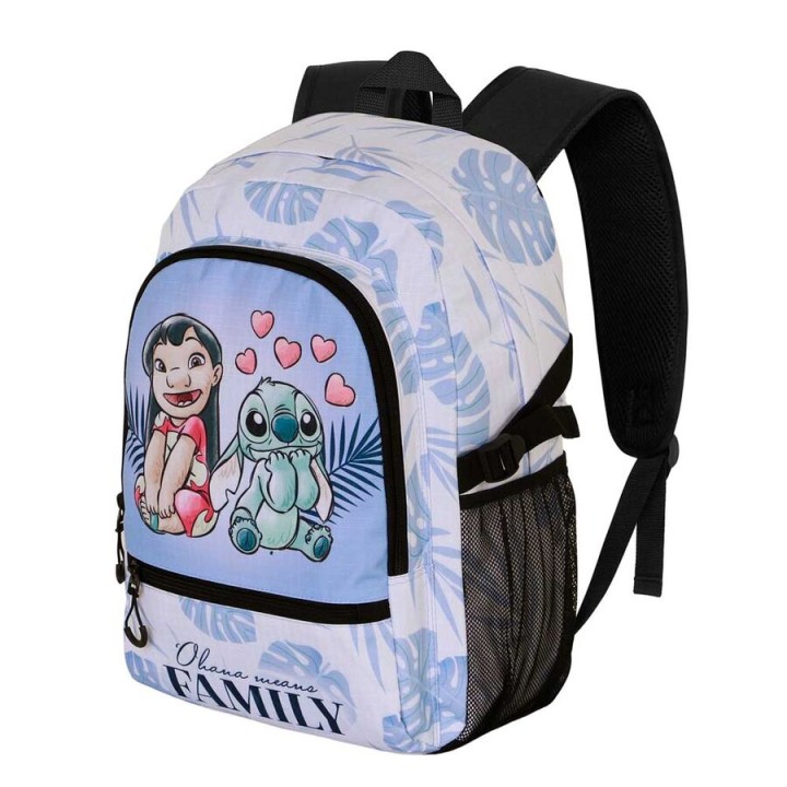 Mochila Couple Stitch Disney 44cm adaptable