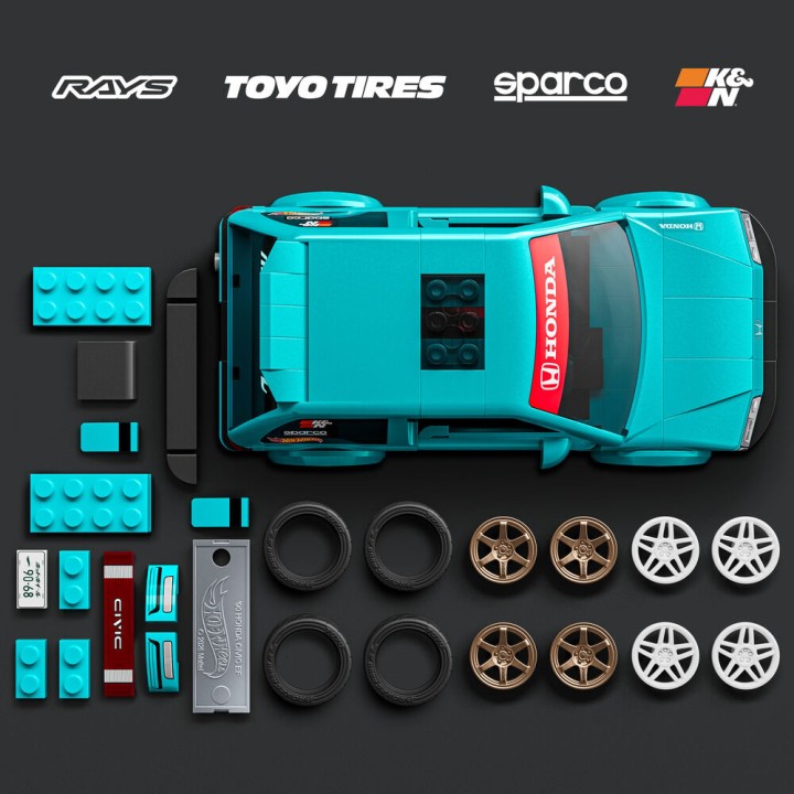 Set Construccion Speed HONDA Civic Hot Wheels