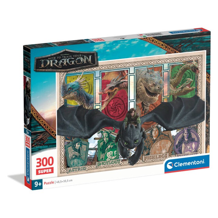 Puzzle Como Entrenar a tu Dragon 300pzs