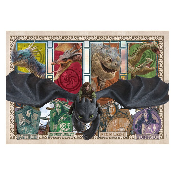 Puzzle Como Entrenar a tu Dragon 300pzs