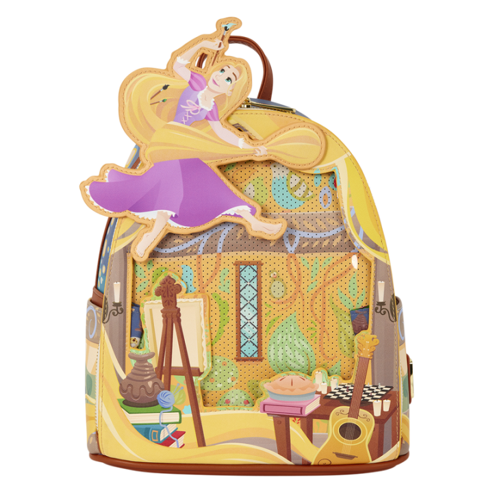 Mochila Painting Rapunzel Enredados Disney Loungefly 26cm