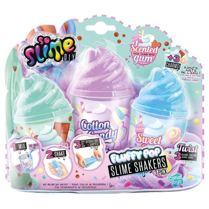 Set 3 botes esponjoso Slime Diy