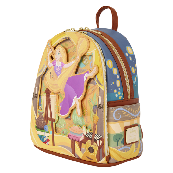 Mochila Painting Rapunzel Enredados Disney Loungefly 26cm