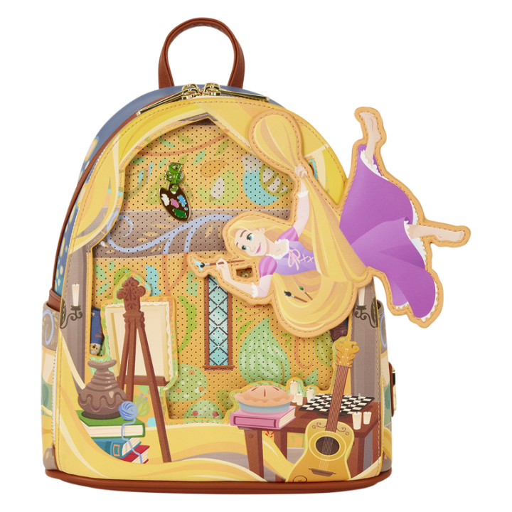 Mochila Painting Rapunzel Enredados Disney Loungefly 26cm
