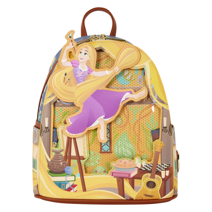 Mochila Painting Rapunzel Enredados Disney Loungefly 26cm