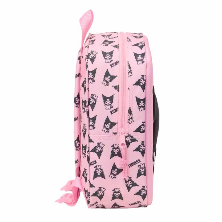 Mochila 3D Kuromi Hello Kitty 27cm