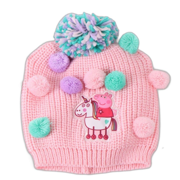 Conjunto gorro guantes bufanda Peppa Pig