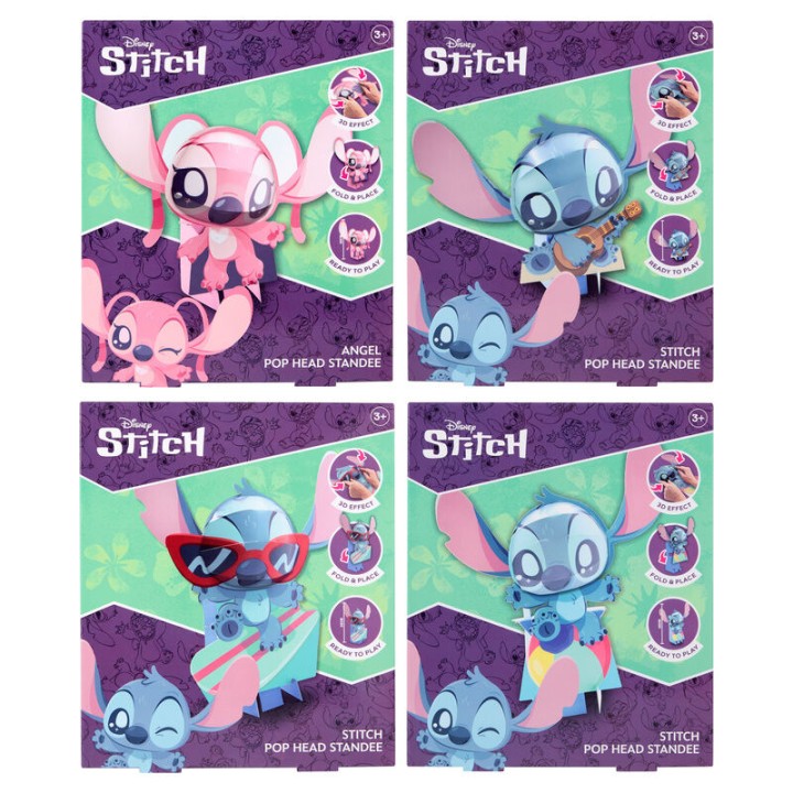 Figura 3D Stitch Disney 20cm surtido