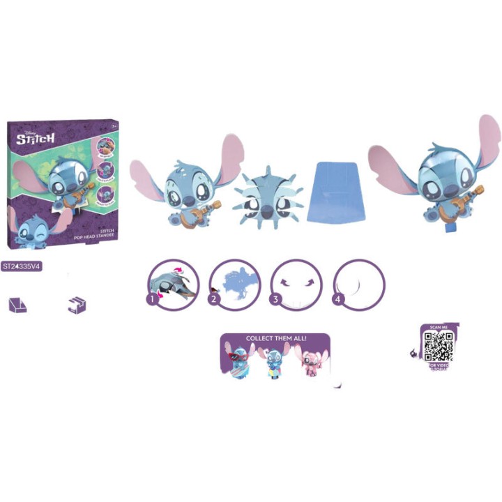 Figura 3D Stitch Disney 20cm surtido