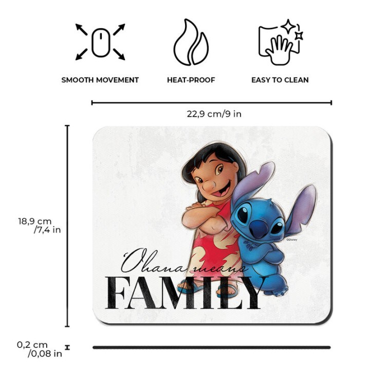Alfombrilla raton Lilo & Stitch Disney