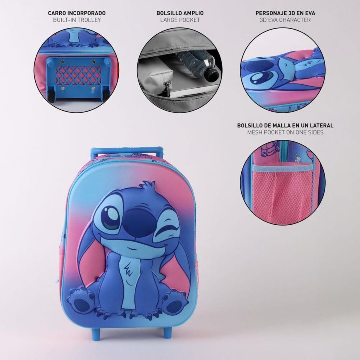 Trolley 3D Stitch Disney 30cm