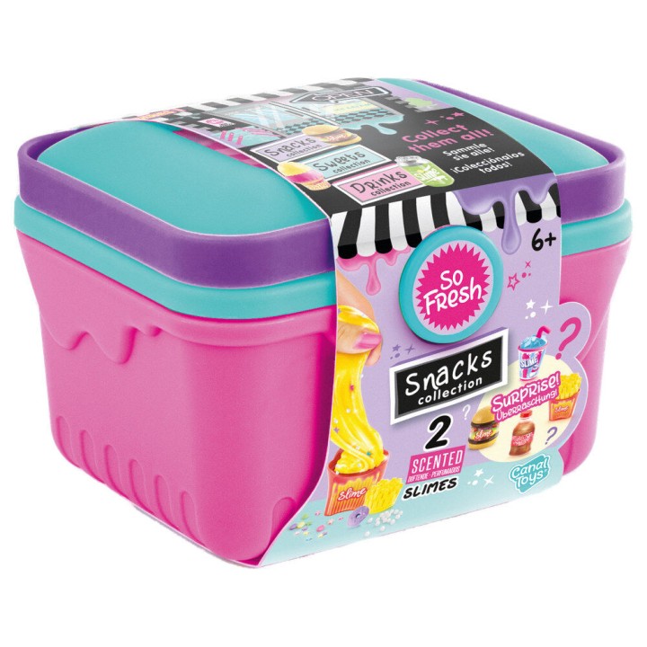 Cesta comida rapida Slime Diy surtido