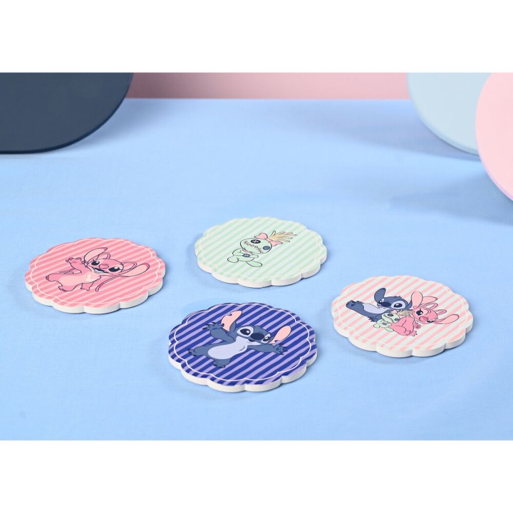 Set 4 posavasos ceramica Stitch Disney