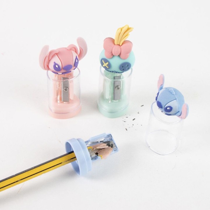 Sacapuntas contenedor Stitch Disney surtido