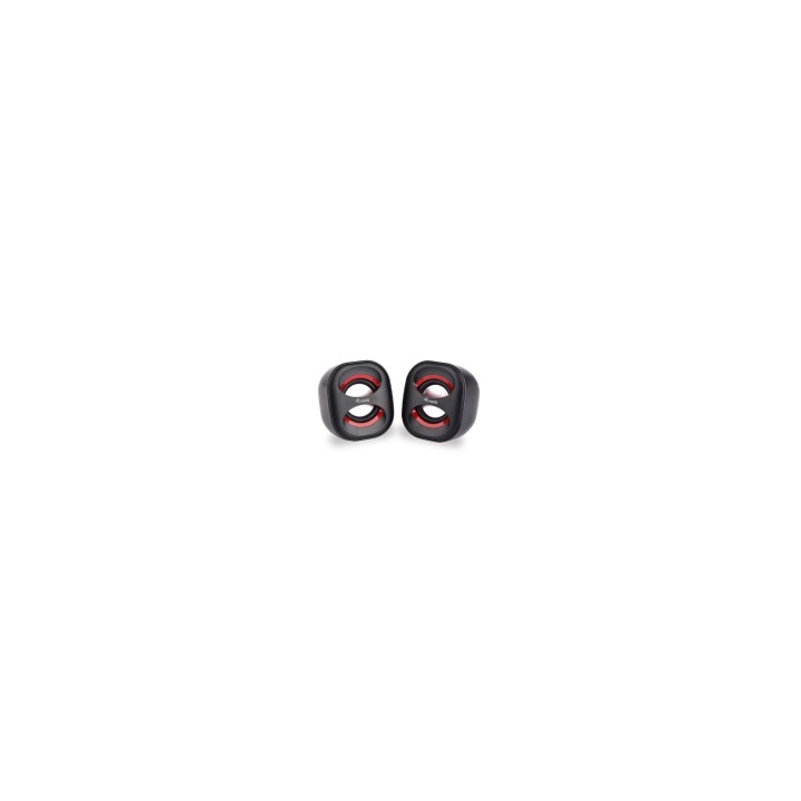 EQUIP 2.0 LIFE MINI ALTAVOZ JACK 3.5 6W RMS ALIMENTACION USB NEGRO Y ROJO 245331