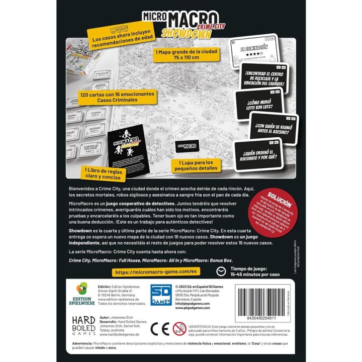 Juego Micro Macro Showdown español