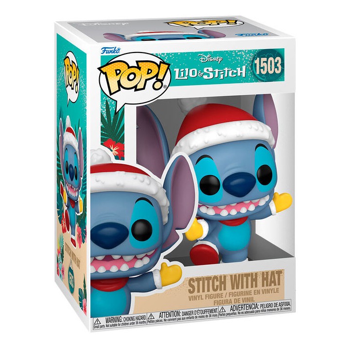 Figura POP Disney Stitch with Santa Hat