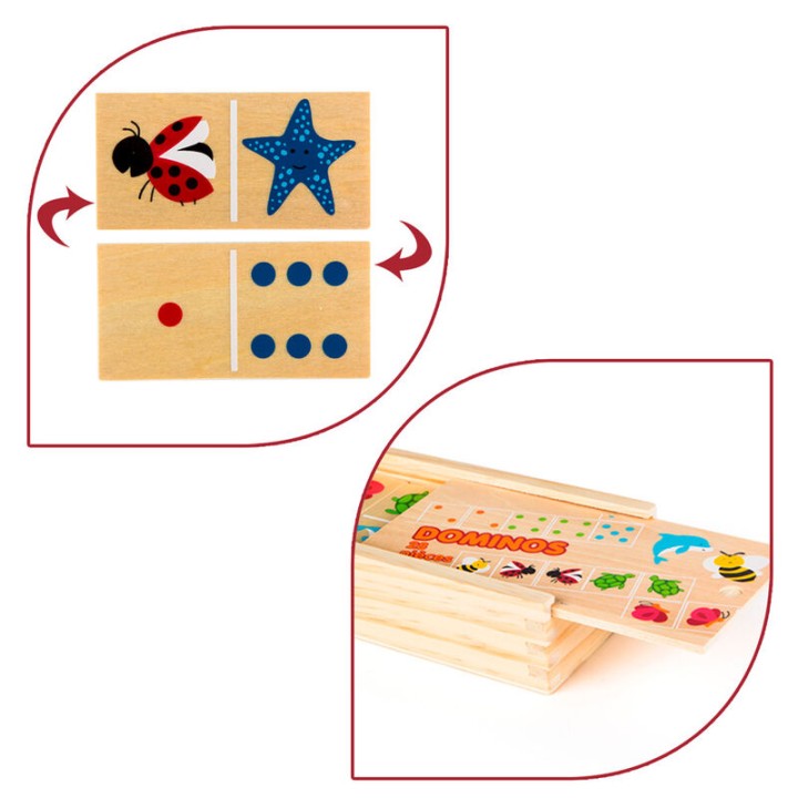 Domino Animales madera 29pzs