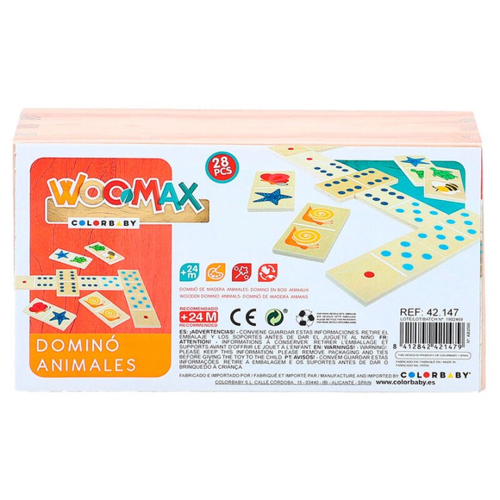 Domino Animales madera 29pzs