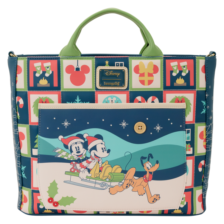 Bolso mochila Mickey & Minnie Holiday Disney Loungefly