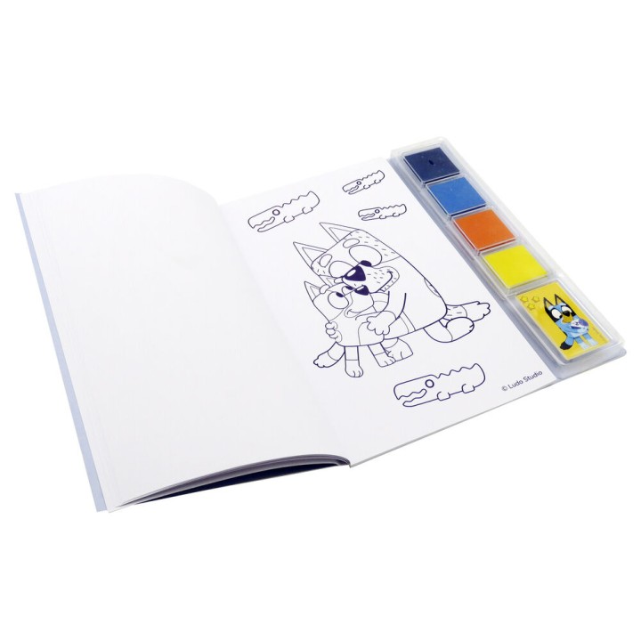 Set colorear con dedos Bluey