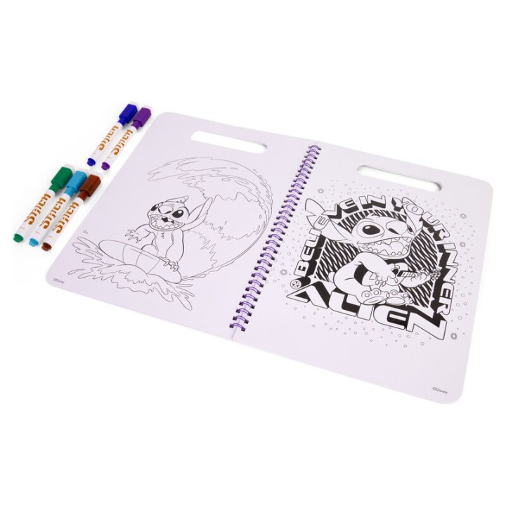 Libro magico pinta con agua Stitch Disney