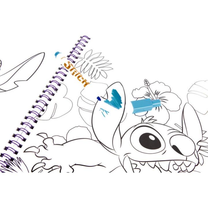 Libro magico pinta con agua Stitch Disney