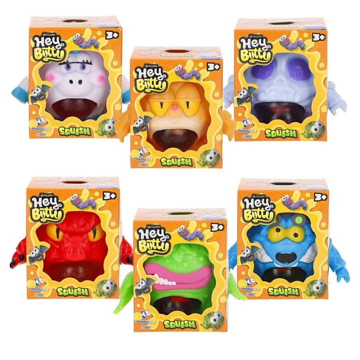 Juguete squishy Monstruo Hey Butty surtido