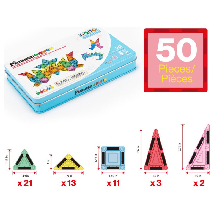 Bloques magneticos 50pzs