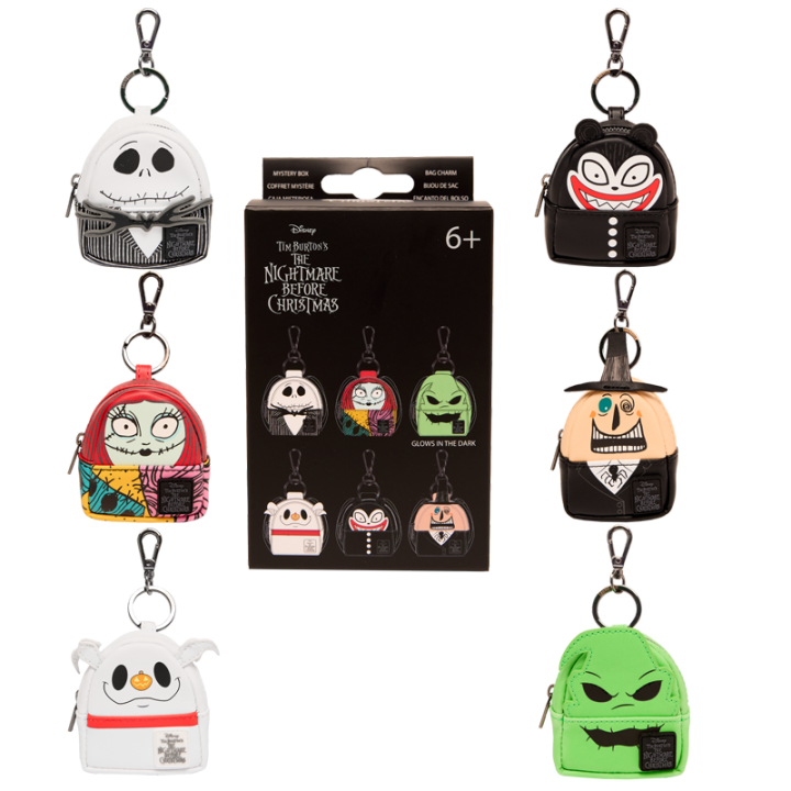 Llavero mini mochila Mystery Pesadilla Antes de Navidad Disney Loungefly surtido