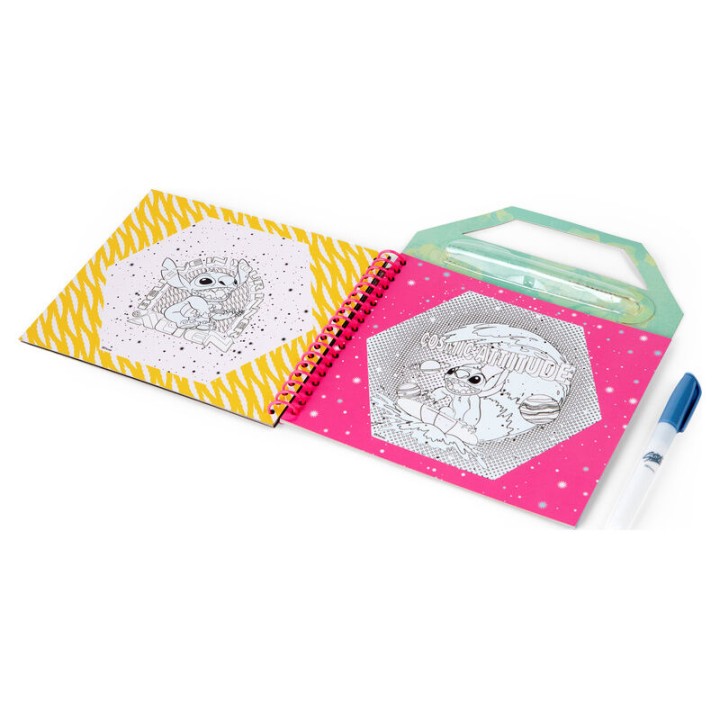 Libro magico pinta con agua Stitch Disney
