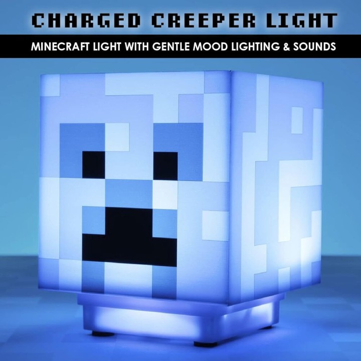 Lampara sonido 3D Charged Creeper Minecraft