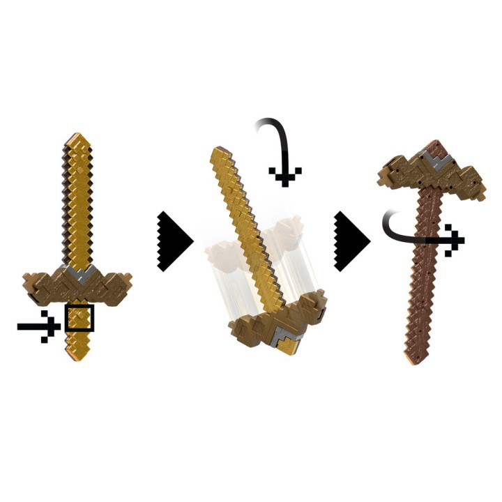 Espada Pico Transformable Minecraft