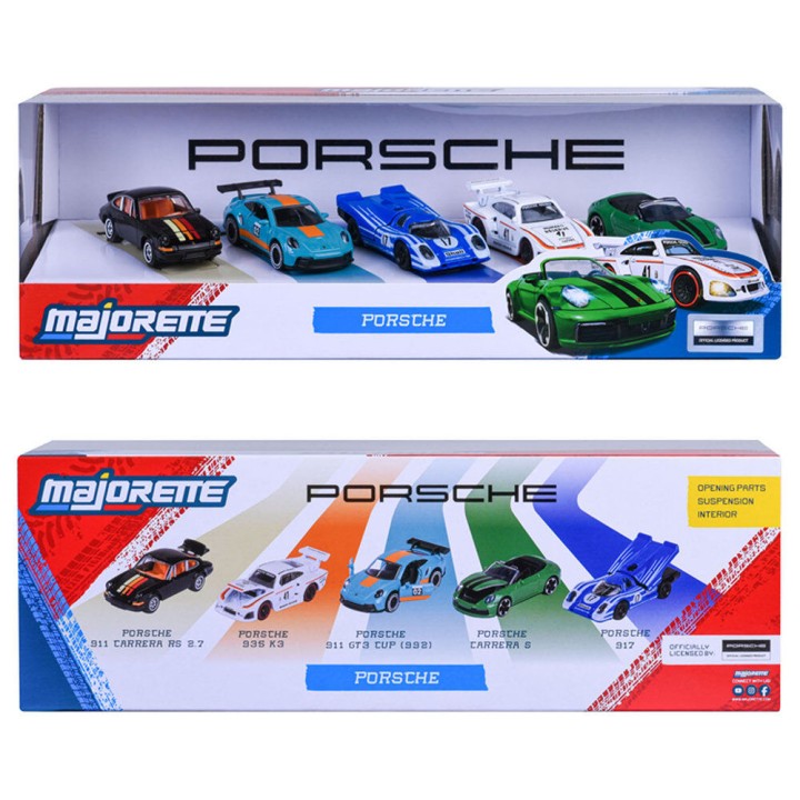 Set 5 coches Porsche