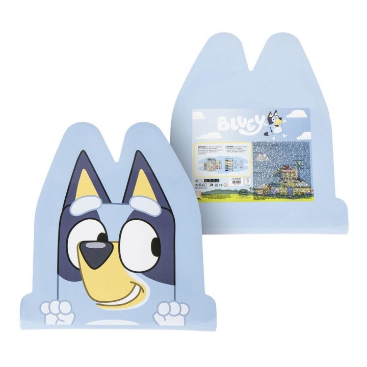Set papeleria coloreable Bluey