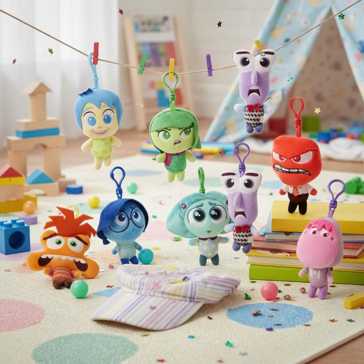 Llavero peluche Del Reves Disney Pixar surtido