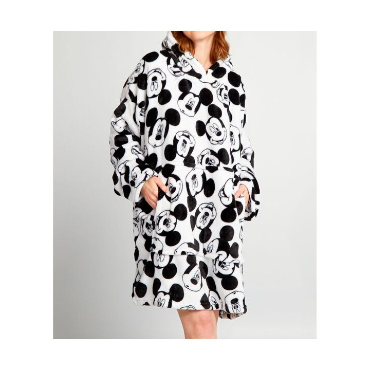Bata sudadera oversize Mickey Disney coral adulto