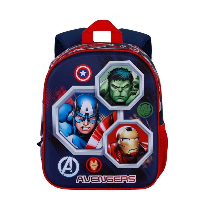 Mochila 3D Assemble Vengadores Avengers Marvel 31cm